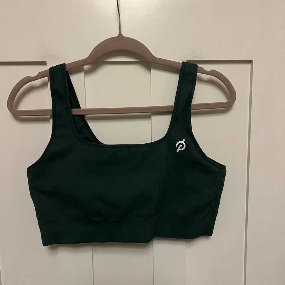Peloton Womens Seamless Square Neck Bra Green Size XL/XXL